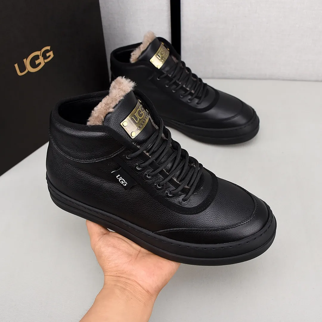 PP520🛜🛜🛜【ugg】The upper is made of waterproof nubuck, real wool lining, and non-slip rubber sole. Warm and comfortable, a must-have in winter! Men's size 38-44 (custom-made size 45 is non-refundable).